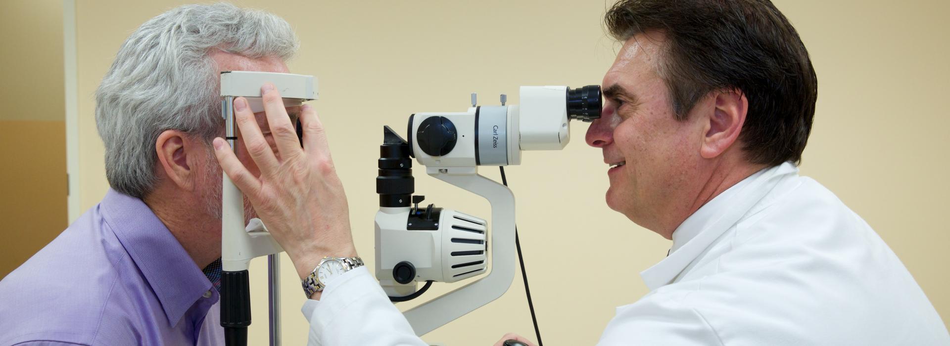 Adult eye examination at Ketchum Health